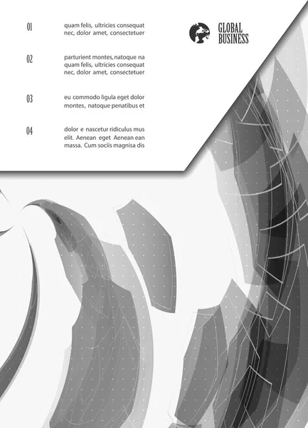 Volantino Poster Brochure Design Template Vector Copertina Depliant Presentazione Astratto — Vettoriale Stock