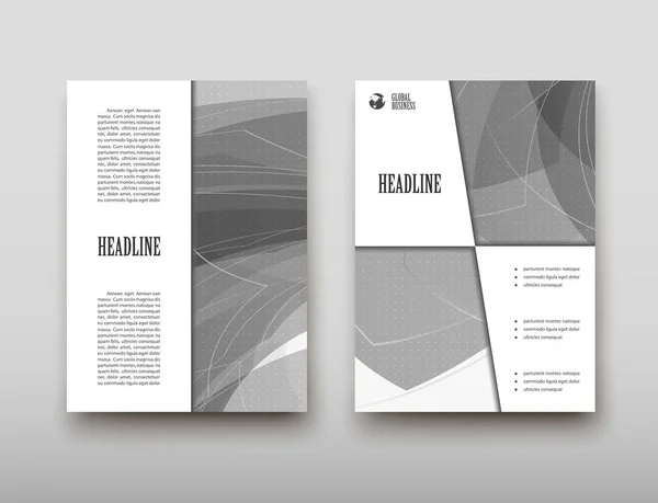 Poster Broschüre Flyer Design Template Vektor Faltblatt Cover Präsentation Abstrakt — Stockvektor