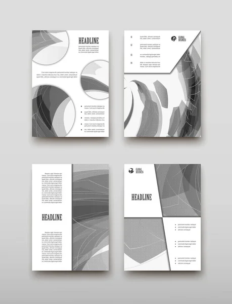 Poster Brochure Flyer Ontwerp Sjabloon Vector Leaflet Betrekking Hebben Abstracte — Stockvector