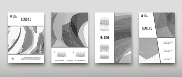 Volantino Poster Brochure Design Template Vector Copertina Depliant Presentazione Astratto — Vettoriale Stock