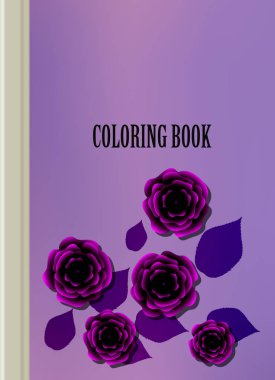 Boyama şablon vektör, broşür kapak sunu soyut geometrik arka plan, A4 boyutu gölge düzeninde afiş broşür el ilanı tasarımı