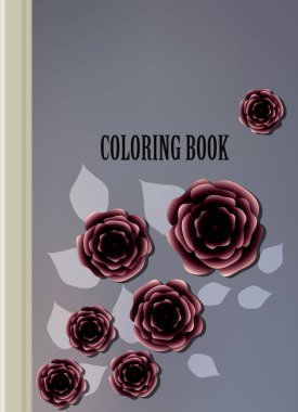 Boyama şablon vektör, broşür kapak sunu soyut geometrik arka plan, A4 boyutu gölge düzeninde afiş broşür el ilanı tasarımı