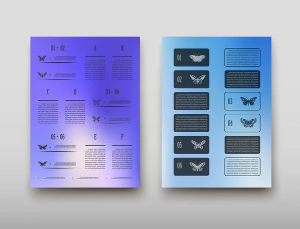 Affisch Infographics Broschyr Flyer Design Statistik Färgläggningsschemat Template Vektor Broschyr — Stock vektor