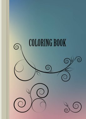 Boyama şablon vektör, broşür kapak sunu soyut geometrik arka plan, A4 boyutu gölge düzeninde afiş broşür el ilanı tasarımı