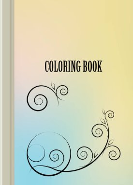 Boyama şablon vektör, broşür kapak sunu soyut geometrik arka plan, A4 boyutu gölge düzeninde afiş broşür el ilanı tasarımı