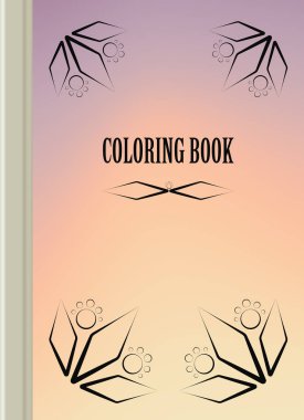 Boyama şablon vektör, broşür kapak sunu soyut geometrik arka plan, A4 boyutu gölge düzeninde afiş broşür el ilanı tasarımı