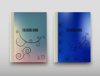 Boyama şablon vektör, broşür kapak sunu soyut geometrik arka plan, A4 boyutu gölge düzeninde afiş broşür el ilanı tasarımı