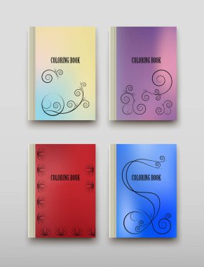 Boyama şablon vektör, broşür kapak sunu soyut geometrik arka plan, A4 boyutu gölge düzeninde afiş broşür el ilanı tasarımı