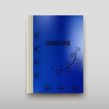 Boyama şablon vektör, broşür kapak sunu soyut geometrik arka plan, A4 boyutu gölge düzeninde afiş broşür el ilanı tasarımı