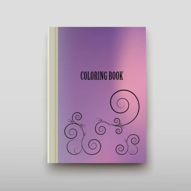 Boyama şablon vektör, broşür kapak sunu soyut geometrik arka plan, A4 boyutu gölge düzeninde afiş broşür el ilanı tasarımı