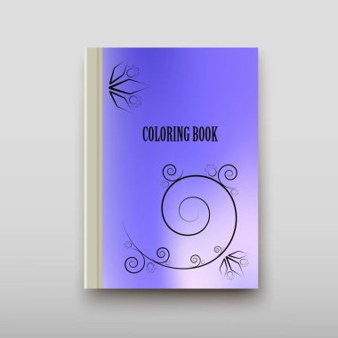 Boyama şablon vektör, broşür kapak sunu soyut geometrik arka plan, A4 boyutu gölge düzeninde afiş broşür el ilanı tasarımı