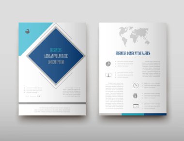 Afiş broşür afiş tasarım şablonu vektör, broşür kapak sunu soyut geometrik arka plan, A4 boyutu gölge düzeninde