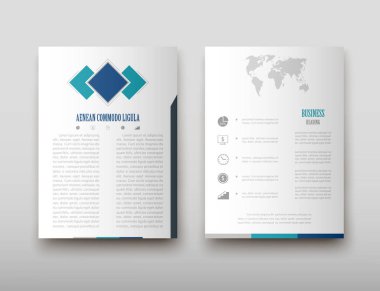 Afiş broşür afiş tasarım şablonu vektör, broşür kapak sunu soyut geometrik arka plan, A4 boyutu gölge düzeninde