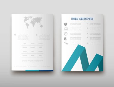 Afiş broşür afiş tasarım şablonu vektör, broşür kapak sunu soyut geometrik arka plan, A4 boyutu gölge düzeninde