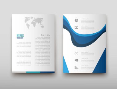 Afiş broşür afiş tasarım şablonu vektör, broşür kapak sunu soyut geometrik arka plan, A4 boyutu gölge düzeninde