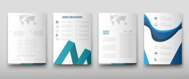 Afiş broşür afiş tasarım şablonu vektör, broşür kapak sunu soyut geometrik arka plan, A4 boyutu gölge düzeninde