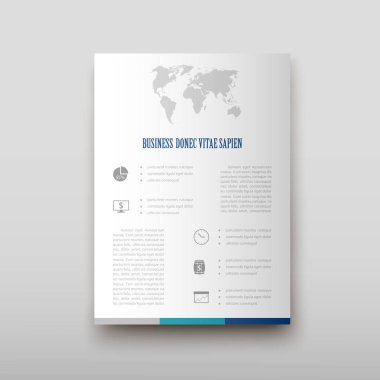 Afiş broşür afiş tasarım şablonu vektör, broşür kapak sunu soyut geometrik arka plan, A4 boyutu gölge düzeninde