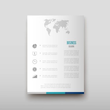 Afiş broşür afiş tasarım şablonu vektör, broşür kapak sunu soyut geometrik arka plan, A4 boyutu gölge düzeninde