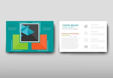 Afiş broşür afiş tasarım şablonu vektör, broşür kapak sunu soyut geometrik arka plan, A4 boyutu gölge düzeninde