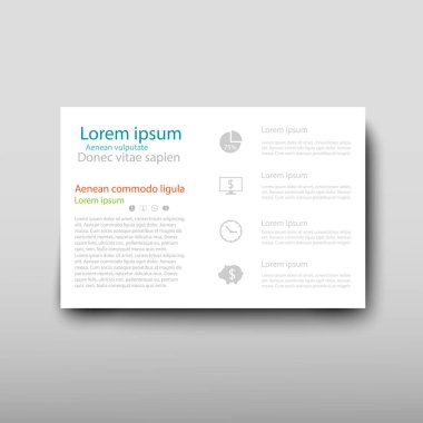 Afiş broşür afiş tasarım şablonu vektör, broşür kapak sunu soyut geometrik arka plan, A4 boyutu gölge düzeninde