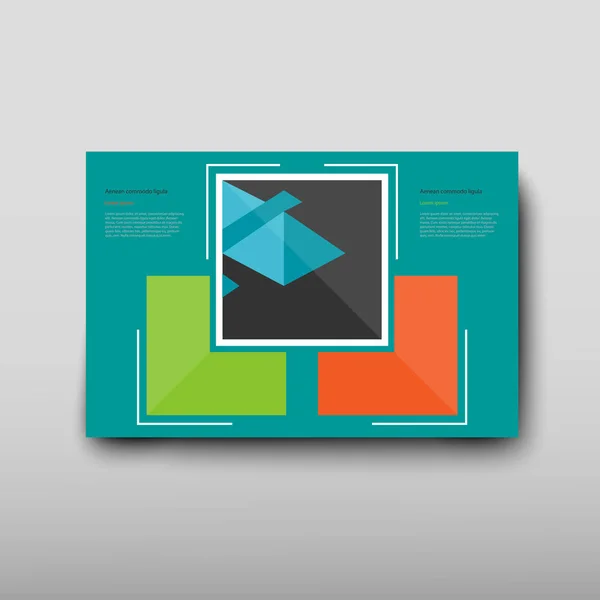 Folheto Cartaz Vetor Modelo Folheto Design Apresentação Capa Folheto Abstrato —  Vetores de Stock