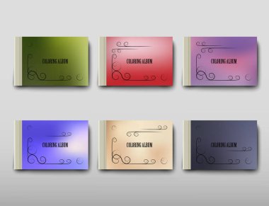 Boyama şablon vektör, broşür kapak sunu soyut geometrik arka plan, A4 boyutu gölge düzeninde afiş broşür el ilanı tasarımı