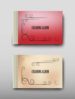 Boyama şablon vektör, broşür kapak sunu soyut geometrik arka plan, A4 boyutu gölge düzeninde afiş broşür el ilanı tasarımı