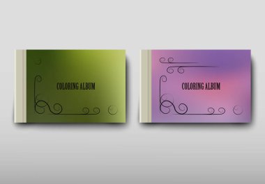 Boyama şablon vektör, broşür kapak sunu soyut geometrik arka plan, A4 boyutu gölge düzeninde afiş broşür el ilanı tasarımı