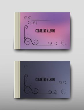 Boyama şablon vektör, broşür kapak sunu soyut geometrik arka plan, A4 boyutu gölge düzeninde afiş broşür el ilanı tasarımı