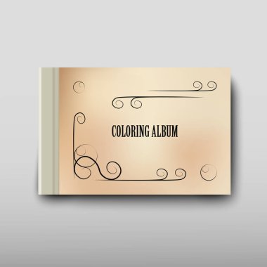 Boyama şablon vektör, broşür kapak sunu soyut geometrik arka plan, A4 boyutu gölge düzeninde afiş broşür el ilanı tasarımı