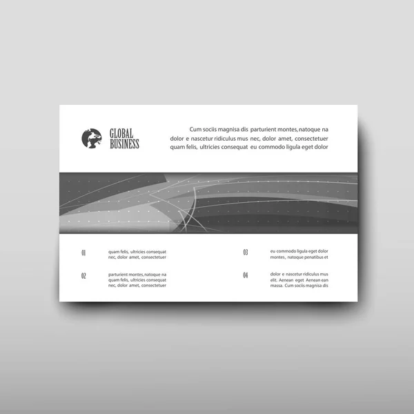 Poster Brochure Flyer Ontwerp Sjabloon Vector Leaflet Betrekking Hebben Abstracte — Stockvector