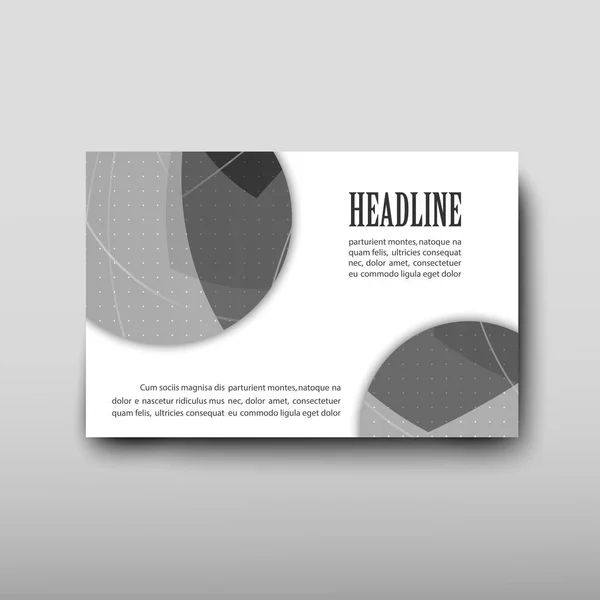 Volantino Poster Brochure Design Template Vector Copertina Depliant Presentazione Astratto — Vettoriale Stock