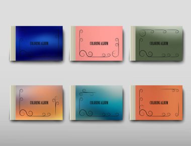 Boyama şablon vektör, broşür kapak sunu soyut geometrik arka plan, A4 boyutu gölge düzeninde afiş broşür el ilanı tasarımı