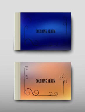 Boyama şablon vektör, broşür kapak sunu soyut geometrik arka plan, A4 boyutu gölge düzeninde afiş broşür el ilanı tasarımı