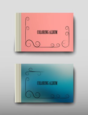 Boyama şablon vektör, broşür kapak sunu soyut geometrik arka plan, A4 boyutu gölge düzeninde afiş broşür el ilanı tasarımı