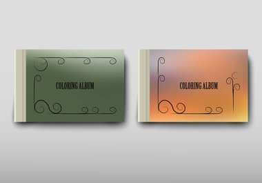 Boyama şablon vektör, broşür kapak sunu soyut geometrik arka plan, A4 boyutu gölge düzeninde afiş broşür el ilanı tasarımı