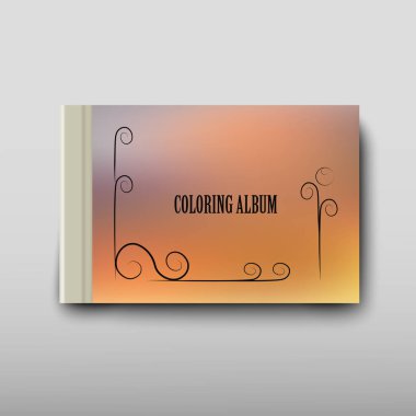 Boyama şablon vektör, broşür kapak sunu soyut geometrik arka plan, A4 boyutu gölge düzeninde afiş broşür el ilanı tasarımı