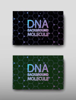 Afiş broşür afiş tasarım şablonu vektör, Dna soyut geometrik arka plan, A4 boyutu gölge düzeninde