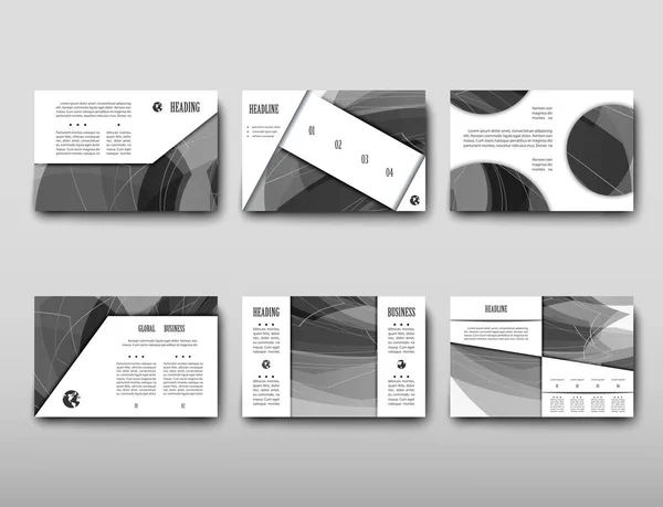 Poster Brochure Flyer Ontwerp Sjabloon Vector Leaflet Betrekking Hebben Abstracte — Stockvector