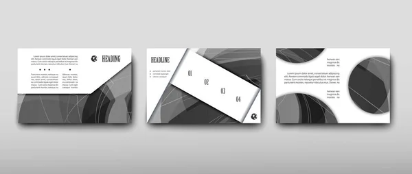 Poster Brochure Flyer Ontwerp Sjabloon Vector Leaflet Betrekking Hebben Abstracte — Stockvector