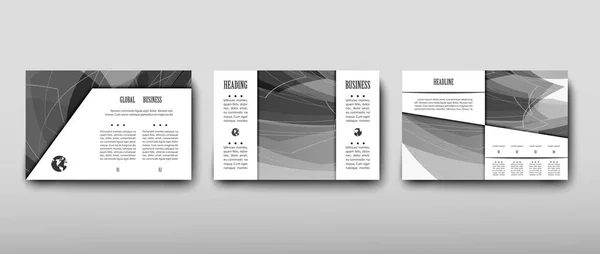 Volantino Poster Brochure Design Template Vector Copertina Depliant Presentazione Astratto — Vettoriale Stock
