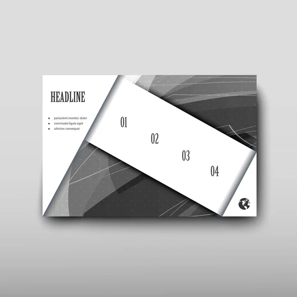 Volantino Poster Brochure Design Template Vector Copertina Depliant Presentazione Astratto — Vettoriale Stock