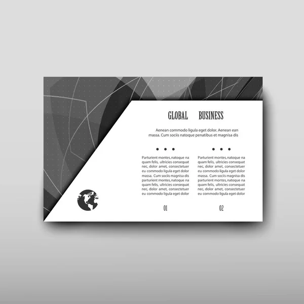 Poster Brochure Flyer Ontwerp Sjabloon Vector Leaflet Betrekking Hebben Abstracte — Stockvector