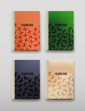 Boyama şablon vektör, broşür kapak sunu soyut geometrik arka plan, A4 boyutu gölge düzeninde afiş broşür el ilanı tasarımı