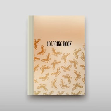 Boyama şablon vektör, broşür kapak sunu soyut geometrik arka plan, A4 boyutu gölge düzeninde afiş broşür el ilanı tasarımı