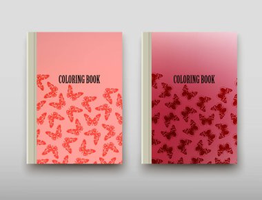 Boyama şablon vektör, broşür kapak sunu soyut geometrik arka plan, A4 boyutu gölge düzeninde afiş broşür el ilanı tasarımı