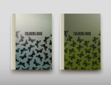 Boyama şablon vektör, broşür kapak sunu soyut geometrik arka plan, A4 boyutu gölge düzeninde afiş broşür el ilanı tasarımı