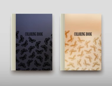 Boyama şablon vektör, broşür kapak sunu soyut geometrik arka plan, A4 boyutu gölge düzeninde afiş broşür el ilanı tasarımı