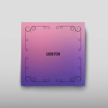 Kapak kağıt levha rengi arka plan bulanık ve soyut bir grafik desen. Vektör çizim