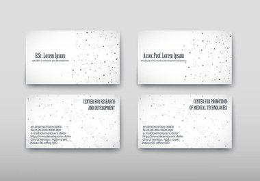 Mal ve hizmetlerin mali piyasa teşvik için müşteriler bulmak kolaylaşır kartvizit içeren iletişim bilgileri. Vektör çizim